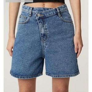 Oak+Fort crossover denim short
